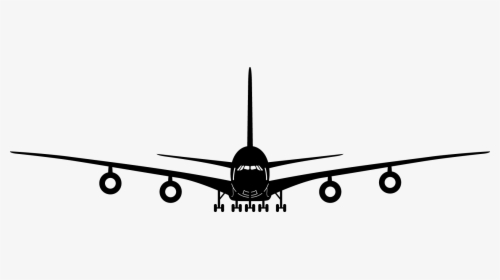 Transparent Airplane Clipart Vector - Airplane Front Vector Png, Png Download - Airplane Transparent PNG Free Download