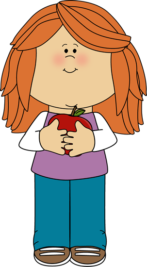 Girl Holding An Apple - Girl Playing With Doll Clipart - Free Transparent PNG Clipart Images Download. - Apple Transparent PNG Free Download