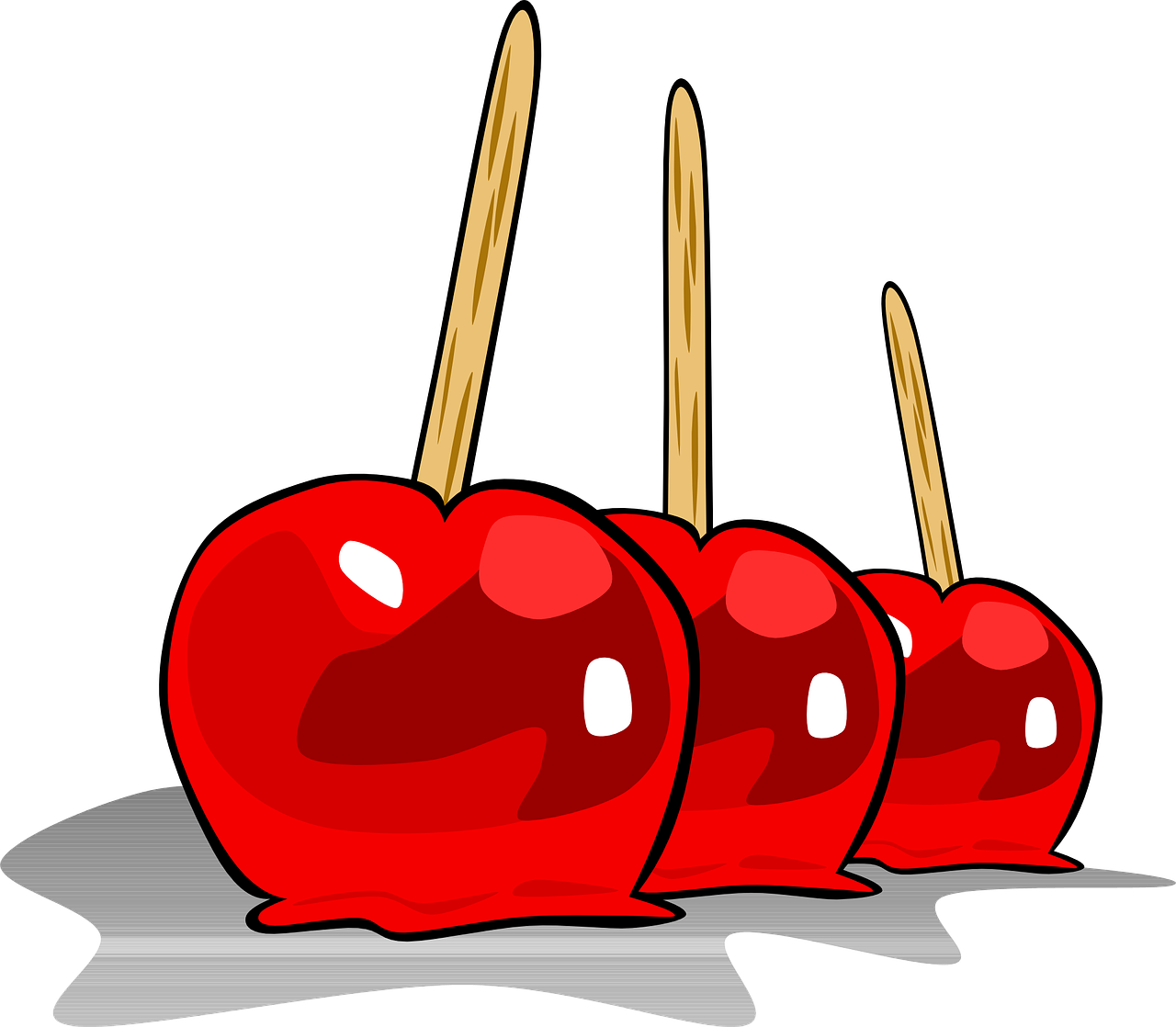 Valentine's Day Clipart Food - Toffee Apples Clip Art - Free Transparent PNG Clipart Images Download. - Apple Transparent PNG Free Download