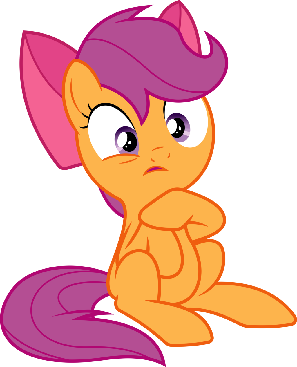 Scootaloo Caught Wearing Apple Blooms's Hairbow By - Scootaloo With Applebloom's Bow - Free Transparent PNG Clipart Images Download. - Apple Transparent PNG Free Download