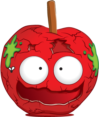 Sloppy Toffee Apple - Grossery Gang Gingerbread Man - Free Transparent PNG Clipart Images Download. - Apple Transparent PNG Free Download