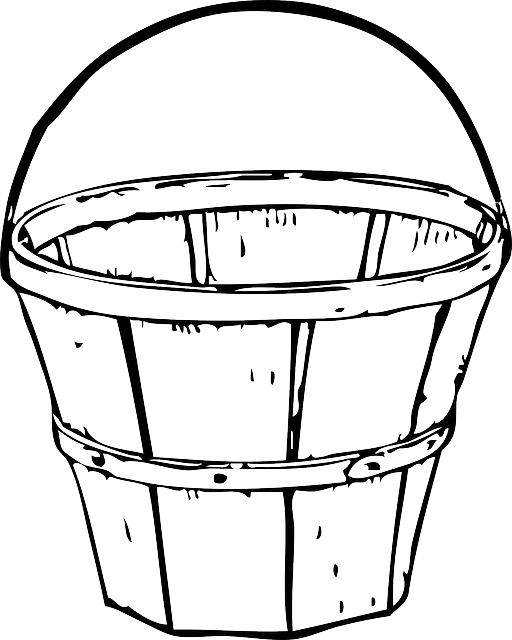 Bucket Black, Apple, Apples, White, Cartoon, Empty, - Black And White Basket - Free Transparent PNG Clipart Images Download. - Apple Transparent PNG Free Download