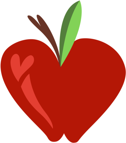 Apple Heart Clipart Mlp Vector By Jackiephantom13 On - My Little Pony: Friendship Is Magic - Free Transparent PNG Clipart Images Download. - Apple Transparent PNG Free Download