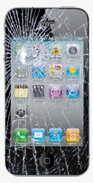 Cracked Screen - Apple Iphone 4s Cracked Screen Fix Transparent PNG - 320x600 - Free Download on - Apple Transparent PNG Free Download