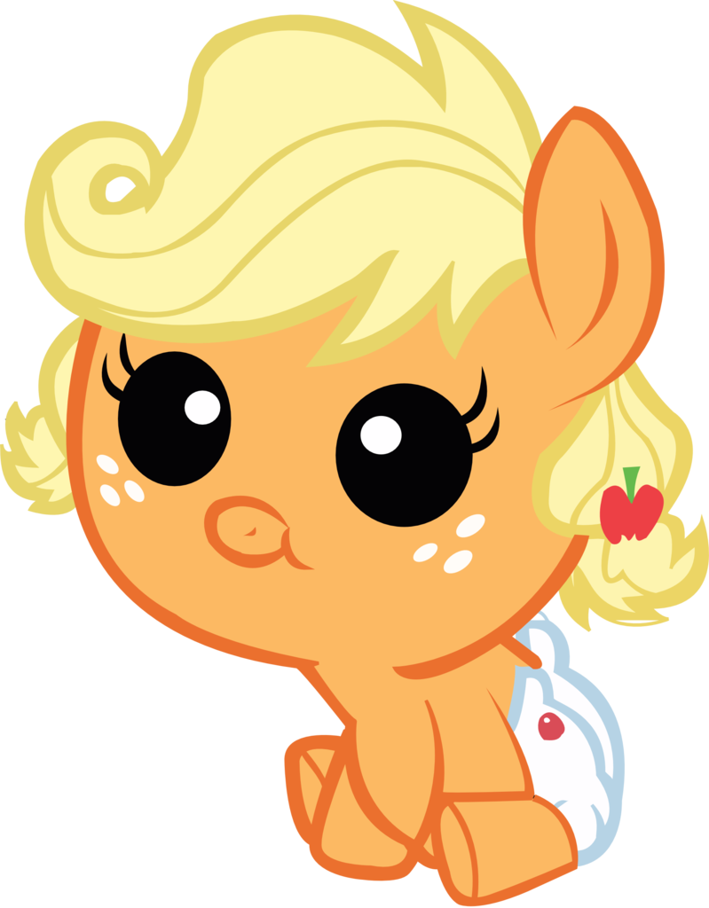 Apple Family Reunion, Applejack, Artist - My Little Pony Baby Applejack - Free Transparent PNG Clipart Images Download. - Apple Transparent PNG Free Download