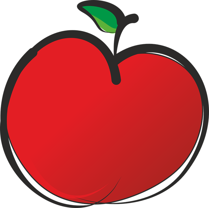 Fruit, Apple, Food, Apples, Eating, Eat, Health - Apple Illustration On White Wine Stopper - Free Transparent PNG Clipart Images Download. - Apple Transparent PNG Free Download