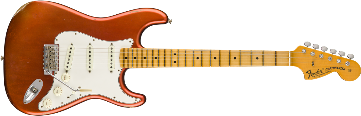 1968 Stratocaster Relic®, Maple Fingerboard, Faded - Fender Jimmie Vaughan Stratocaster - Free Transparent PNG Clipart Images Download. - Apple Transparent PNG Free Download