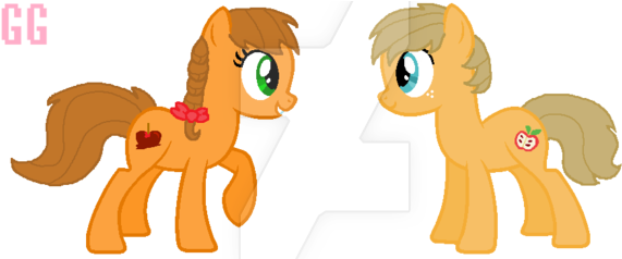 Caramel Apple Meets Johnny Appleseed By Gamergirlkirsten - Pony - Free Transparent PNG Clipart Images Download. - Apple Transparent PNG Free Download