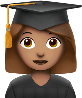 Female Graduate Student Apple Emoji - Student Emoji Png Transparent PNG - 400x400 - Free Download on - Apple Transparent PNG Free Download