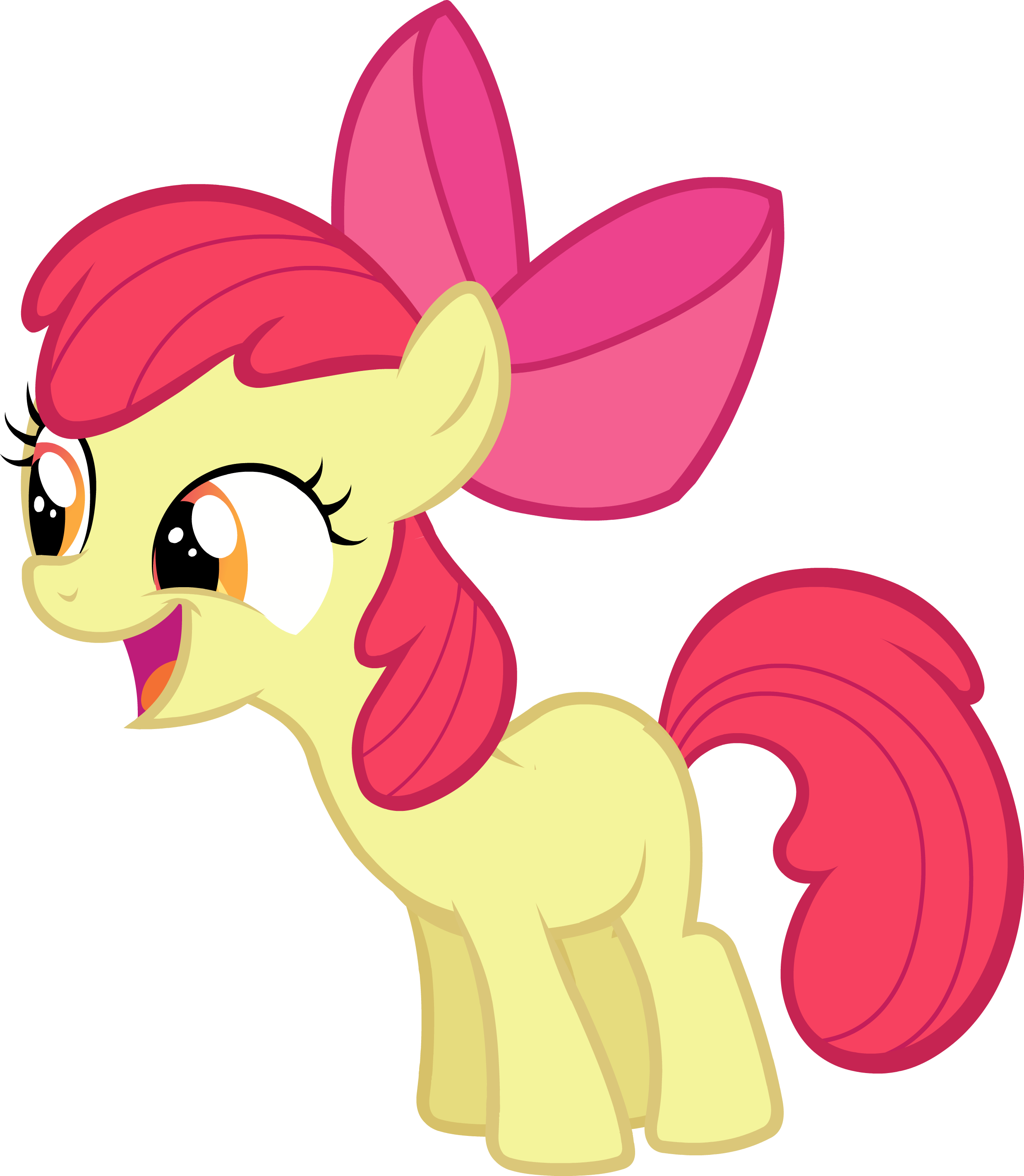 Drawing Delightful My Little Pony Apple Bloom 7 Latest - Little Pony Friendship Is Magic - Free Transparent PNG Clipart Images Download. - Apple Transparent PNG Free Download