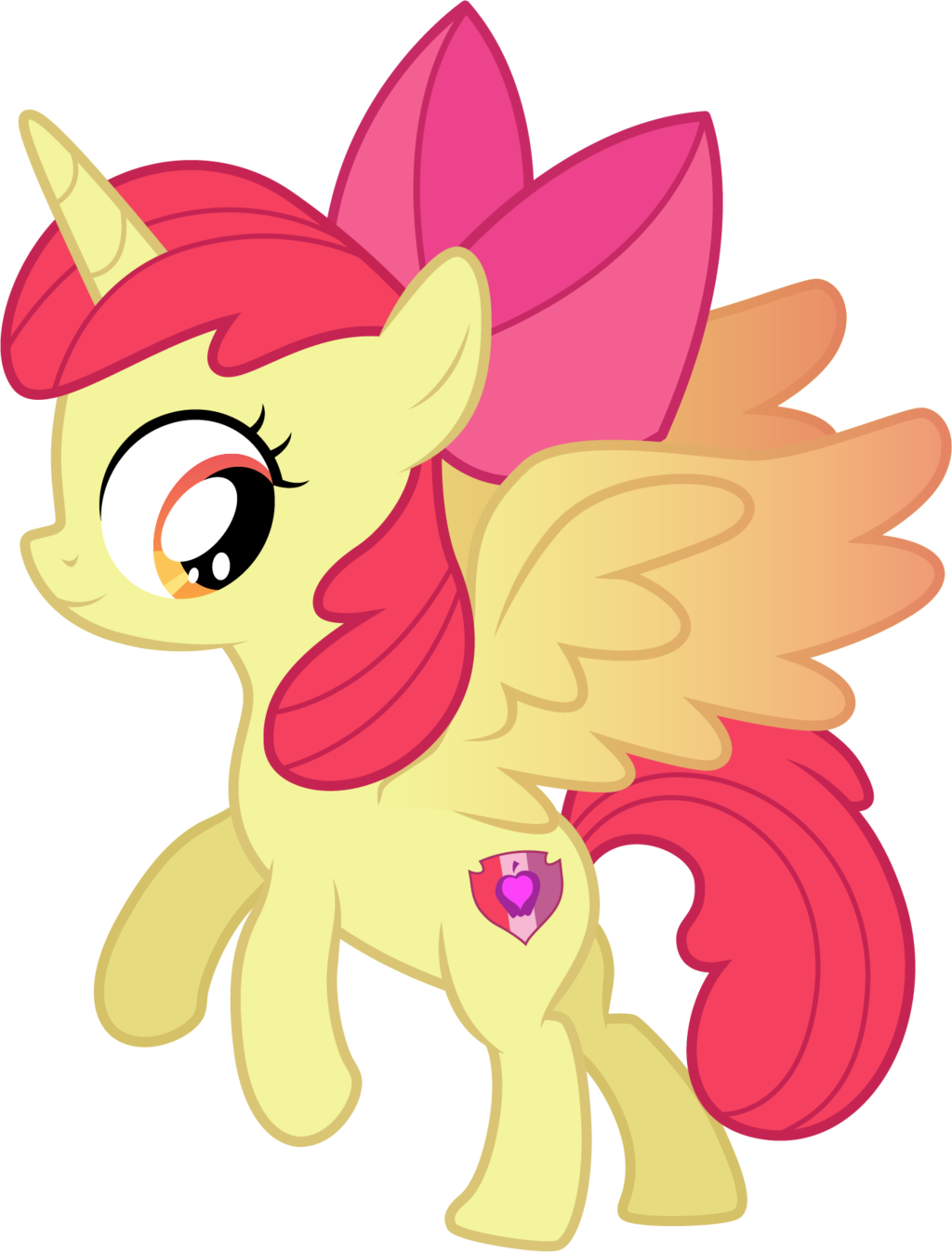 Drawing Impressive My Little Pony Apple Bloom 6 Request - My Little Pony Apple Bloom Alicorn - Free Transparent PNG Clipart Images Download. - Apple Transparent PNG Free Download