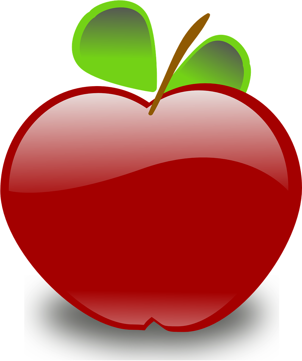 Red Apple Fruit Leaves Food Png Image - Apple Images Clear Background - Free Transparent PNG Clipart Images Download. - Apple Transparent PNG Free Download