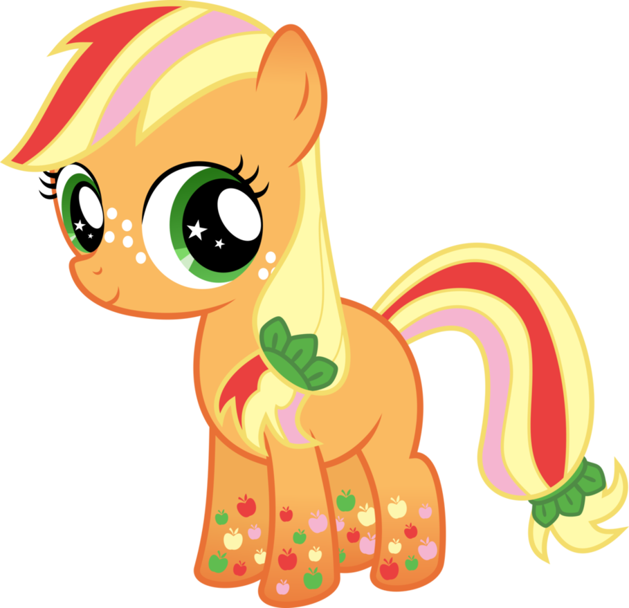 Zap Apple Rainbow Power By Serenawyr - My Little Pony Rainbow Power Applejack - Free Transparent PNG Clipart Images Download. - Apple Transparent PNG Free Download