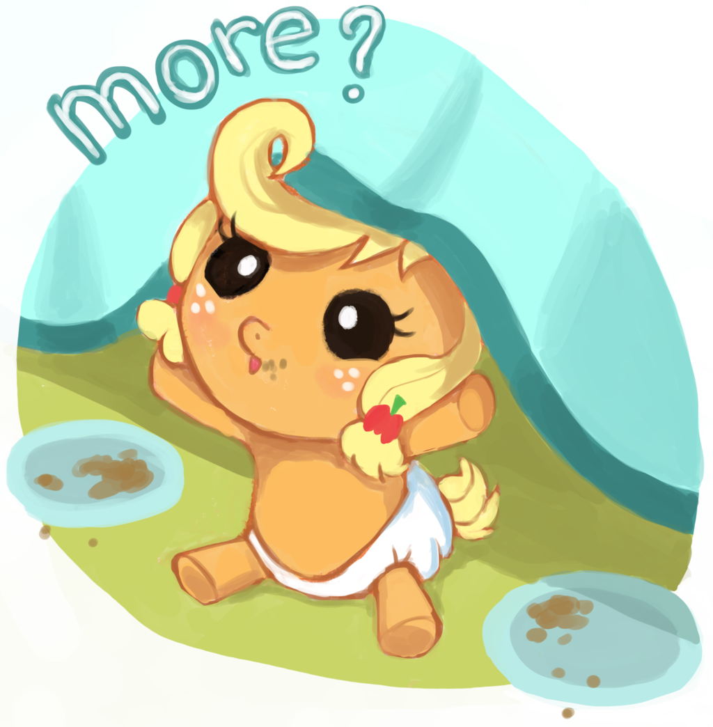 More Apple Fritter By Chibi-c - Baby Applejack More Apple Fritter - Free Transparent PNG Clipart Images Download. - Apple Transparent PNG Free Download