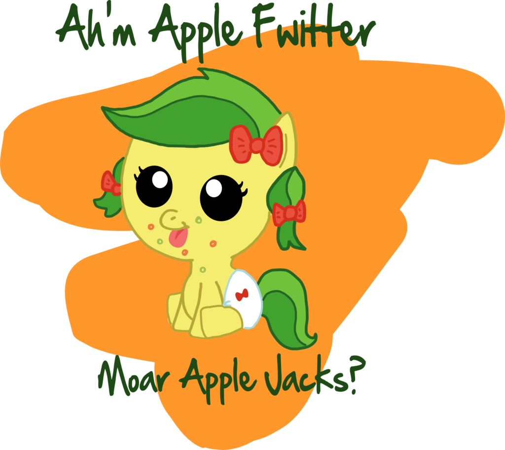 Baby Apple Fritter By Graciegirl328 Baby Apple Fritter - Applejack And Apple Fritter - Free Transparent PNG Clipart Images Download. - Apple Transparent PNG Free Download