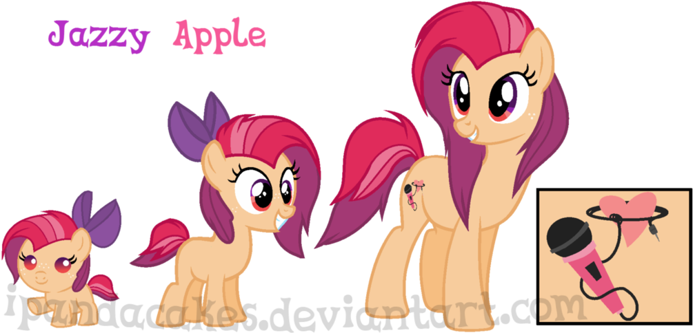 Jazzy Apple By Ipandacakes On Deviantart - Apple Bloom And Tender Taps - Free Transparent PNG Clipart Images Download. - Apple Transparent PNG Free Download