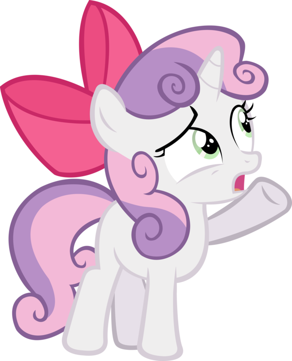 Sweetie Belle With Apple Bloom's Bow - Sweetie Belle And Applebloom - Free Transparent PNG Clipart Images Download. - Apple Transparent PNG Free Download