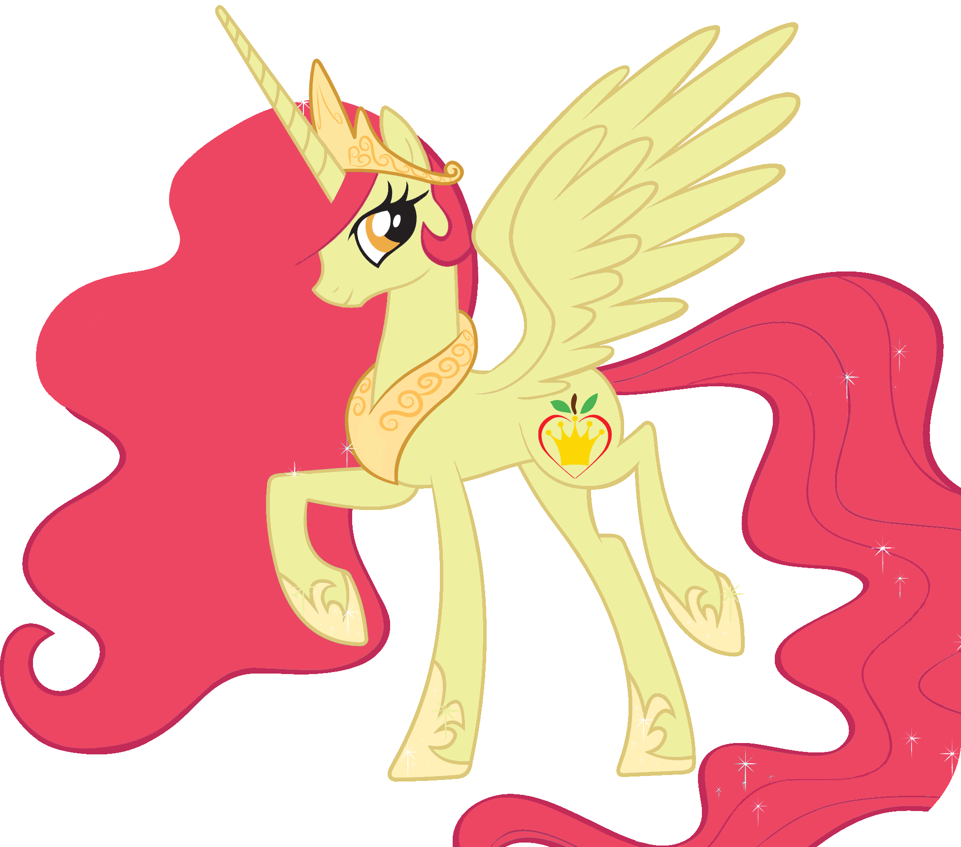 Alicorn, Apple Bloom, Bloomicorn, Fusion, Pony, Princess - My Little Pony Apple Bloom - Free Transparent PNG Clipart Images Download. - Apple Transparent PNG Free Download