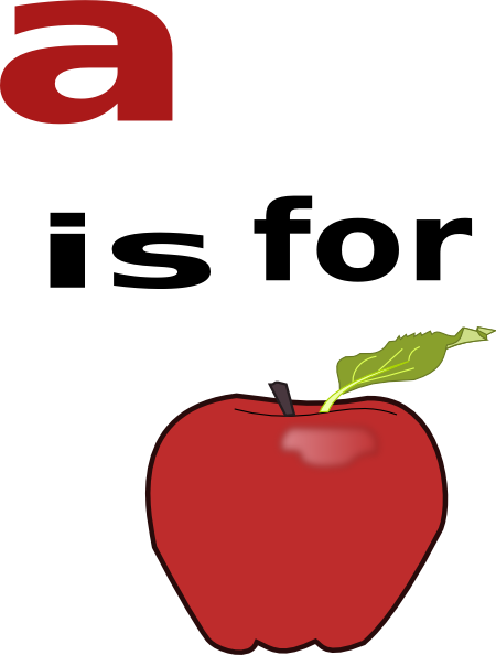 A Is For Apple Clip Art At Clker - Clipart Of A For Apple - Free Transparent PNG Clipart Images Download. - Apple Transparent PNG Free Download