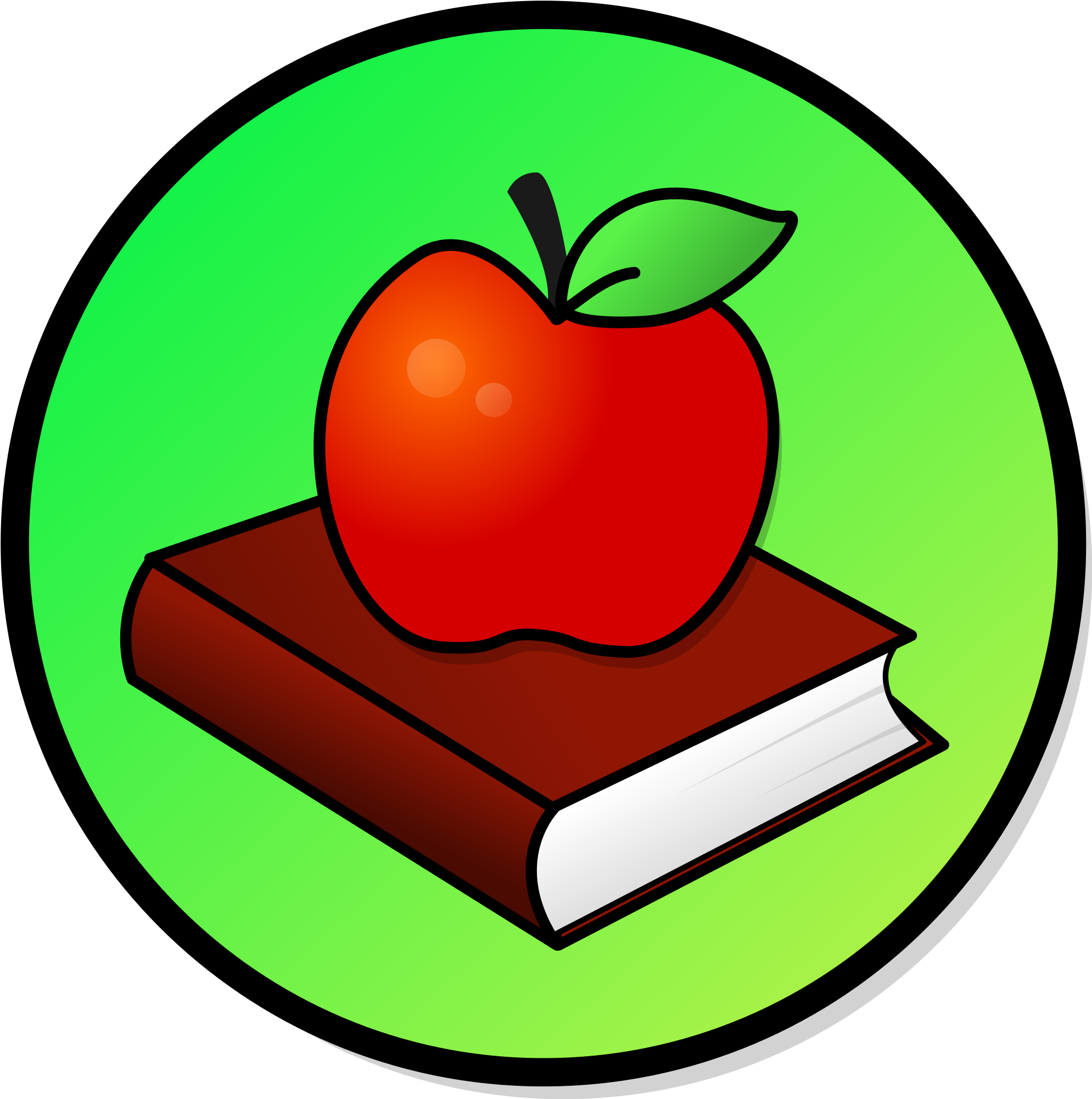 Clip Art Apple And Books File Book Svg Wikimedia Commons - Fruits Around The World - Free Transparent PNG Clipart Images Download. - Apple Transparent PNG Free Download