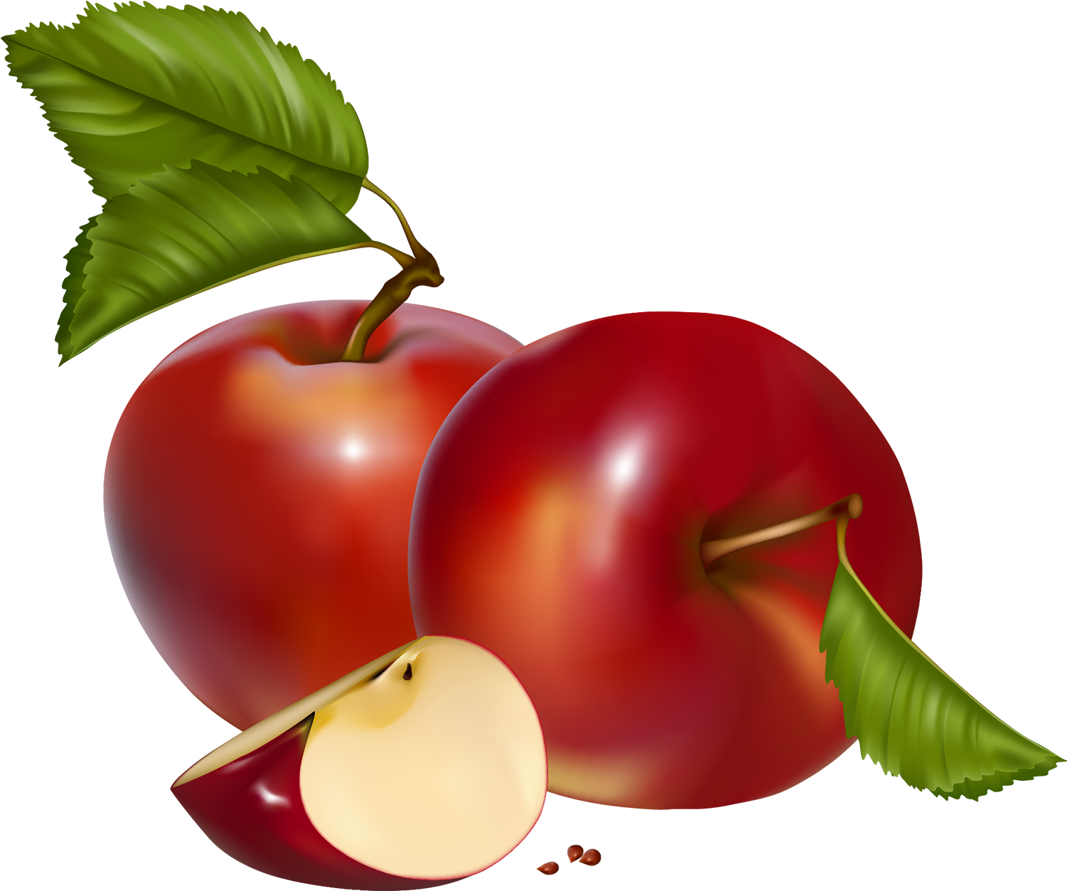 Red Apples Png Clipart - Apples Clipart Png - Free Transparent PNG Clipart Images Download. - Apple Transparent PNG Free Download
