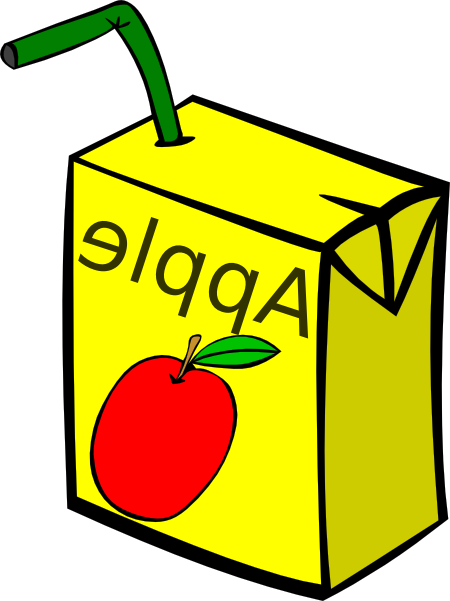 Apple Juice Box Clip Art - Colouring Page Of A Juice - Free Transparent PNG Clipart Images Download. - Apple Transparent PNG Free Download