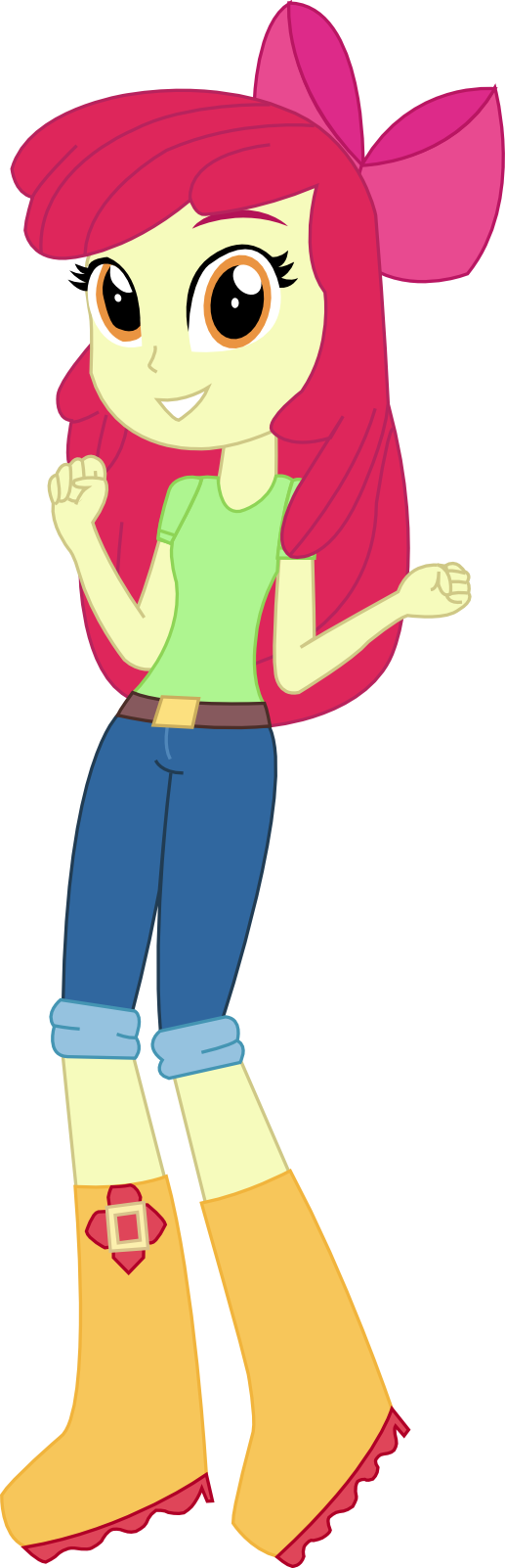 Rainbow Dash Vector Standing For Kids - My Little Pony Equestria Girls Apple Bloom - Free Transparent PNG Clipart Images Download. - Apple Transparent PNG Free Download