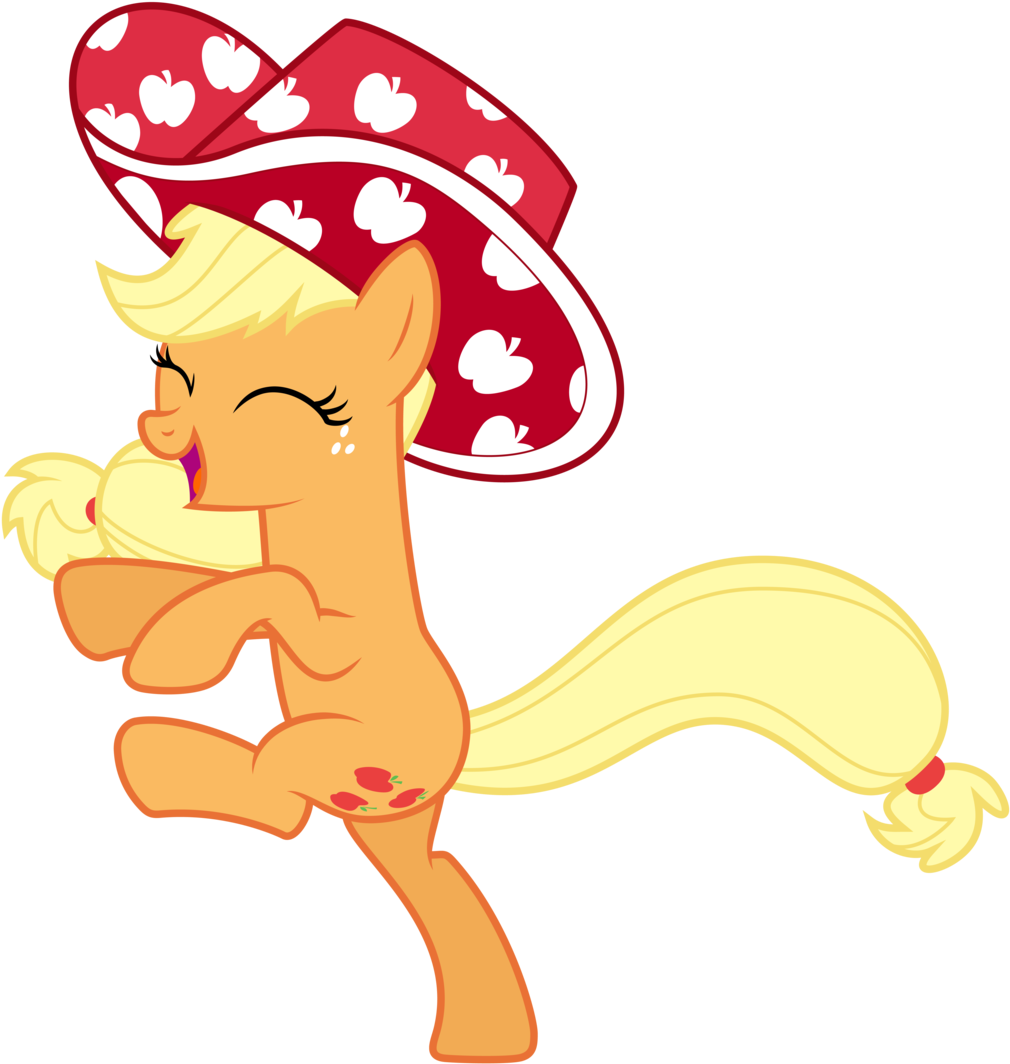 Applejack Is A Silly Pony By Pirill-poveniy - Apple Jack Party - Free Transparent PNG Clipart Images Download. - Apple Transparent PNG Free Download