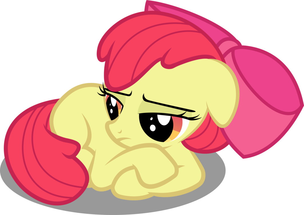 My Little Pony Friendship Is Magic Wallpaper Probably - Mlp Apple Bloom Sad - Free Transparent PNG Clipart Images Download. - Apple Transparent PNG Free Download