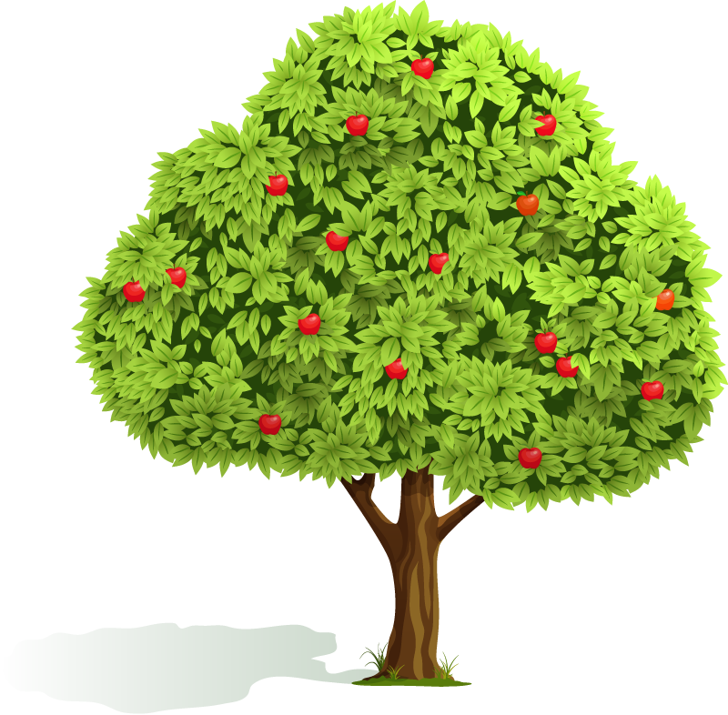 "enhancing The Lives Of Children In Our Care " - Cartoon Apple Tree Background - Free Transparent PNG Clipart Images Download. - Apple Transparent PNG Free Download