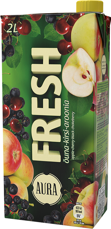 Aura Fresh Apple, Cherry & Chokeberry Juice Drink - Aura Transparent PNG - 388x799 - Free Download on - Apple Transparent PNG Free Download