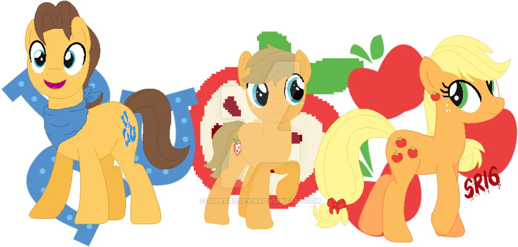 The Apple Family Cutie Marks By Superrosey16 - Mlp Apple Cutie Marks - Free Transparent PNG Clipart Images Download. - Apple Transparent PNG Free Download