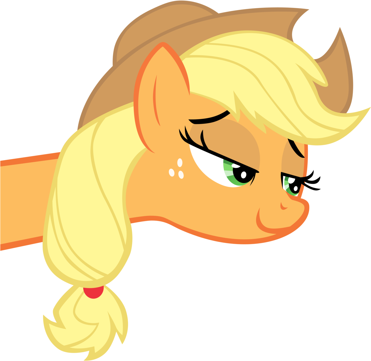 U Mad, Rarity By Maco25 - My Little Pony Apple Jack Face - Free Transparent PNG Clipart Images Download. - Apple Transparent PNG Free Download