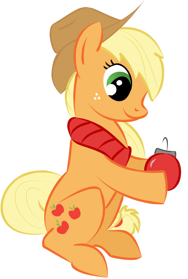 Merry Christmas, Applejack By Chameron Merry Christmas, - Christmas Apple Jack - Free Transparent PNG Clipart Images Download. - Apple Transparent PNG Free Download