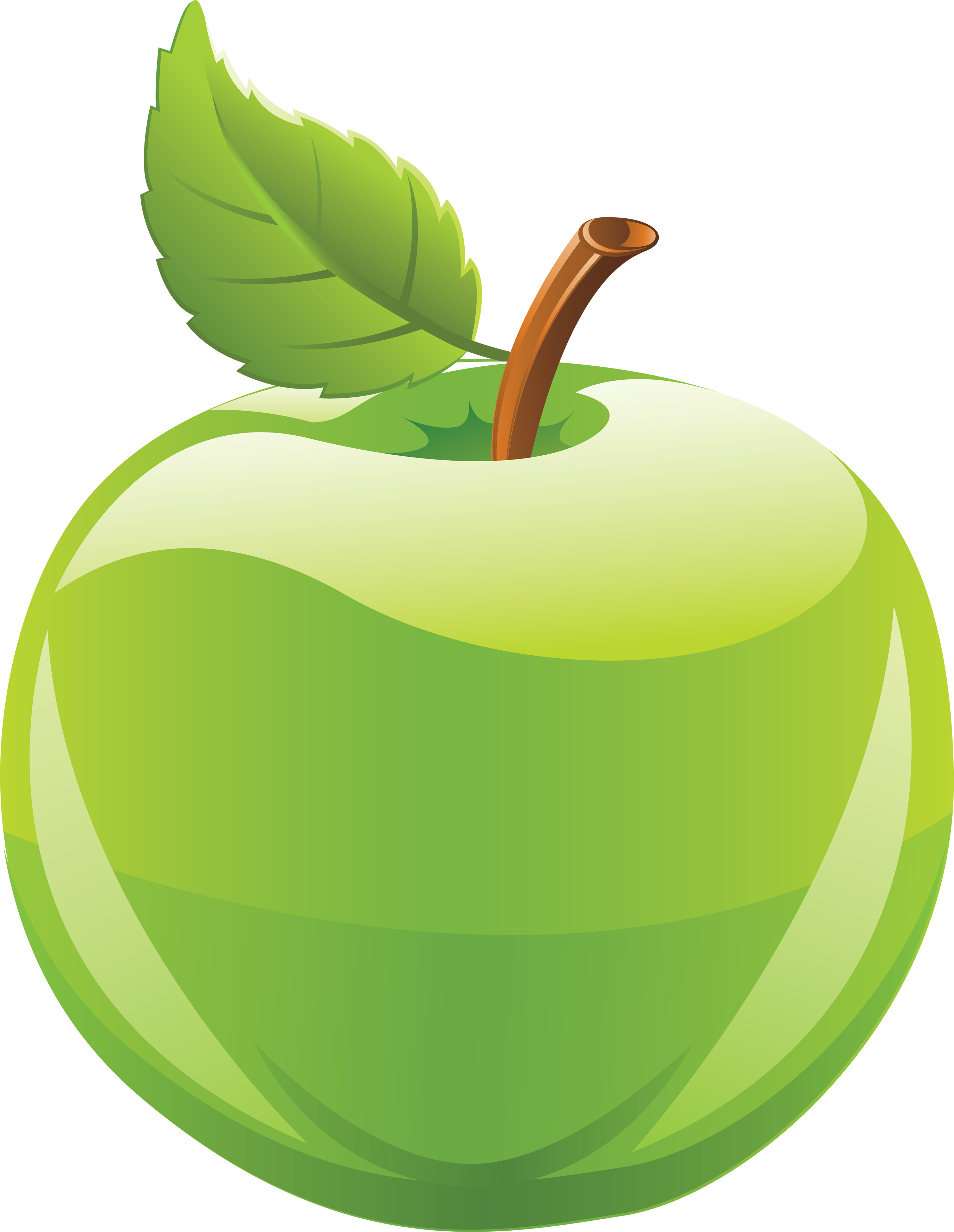 Fruits Green Apple Clipart - Green Apple Clipart Png - Free Transparent PNG Clipart Images Download. - Apple Transparent PNG Free Download