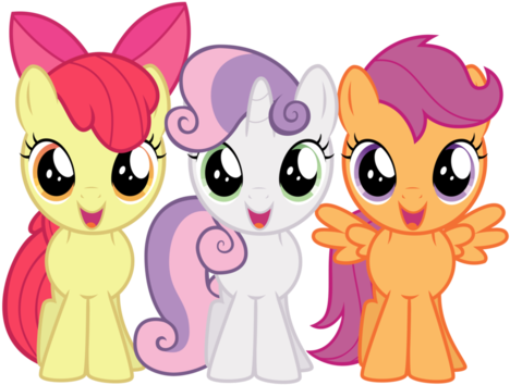 Friends 4 Ever And Cute Little Fillies Image - Apple Bloom Scootaloo And Sweetie Belle And Spike - Free Transparent PNG Clipart Images Download. - Apple Transparent PNG Free Download