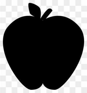 Free Vector Graphic - Transparent Background Black And White Apple Clipart - Free Transparent PNG Clipart Images Download. - Apple Transparent PNG Free Download