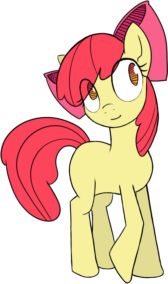 Apple Bloom Pony Red Mammal Vertebrate Horse Like Mammal - Apple Bloom Fan Art - Free Transparent PNG Clipart Images Download. - Apple Transparent PNG Free Download