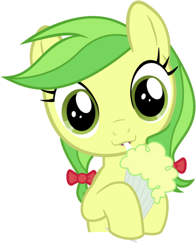 Milkshake By Isegrim87 - My Little Pony Apple Fritter Baby - Free Transparent PNG Clipart Images Download. - Apple Transparent PNG Free Download
