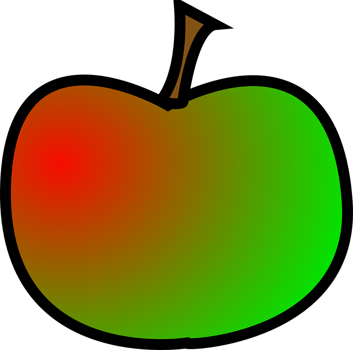 Collection Of Cartoon Apple - Clip Art Red And Green Apple - Free Transparent PNG Clipart Images Download. - Apple Transparent PNG Free Download