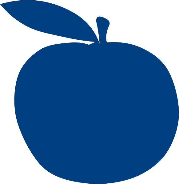 Apple Svg Clip Arts 582 X 598 Px - Blue Apple Clipart - Free Transparent PNG Clipart Images Download. - Apple Transparent PNG Free Download