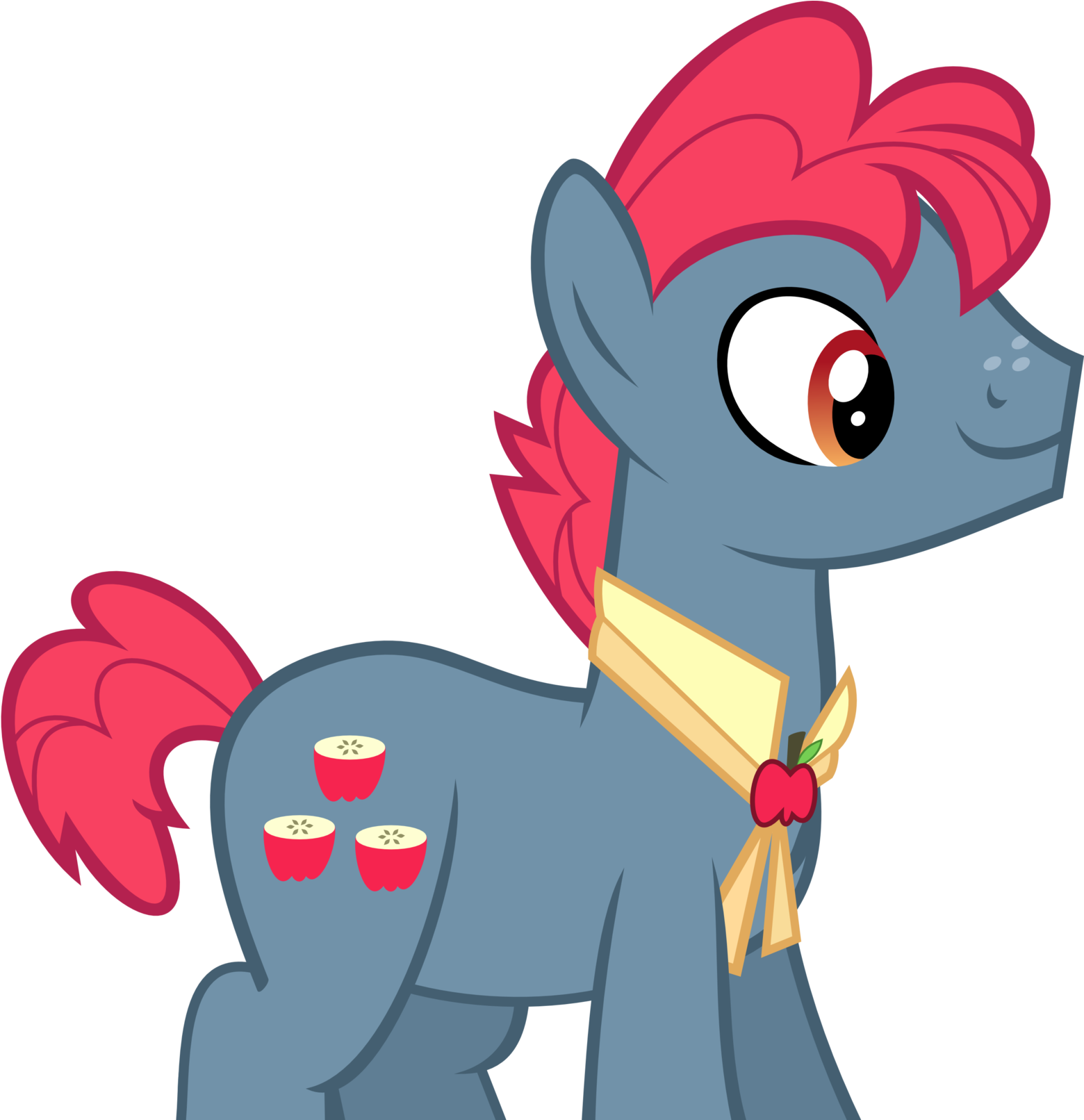 Paper Craft Appealing My Little Pony Apple 25 Half - Apple Bottoms My Little Pony - Free Transparent PNG Clipart Images Download. - Apple Transparent PNG Free Download