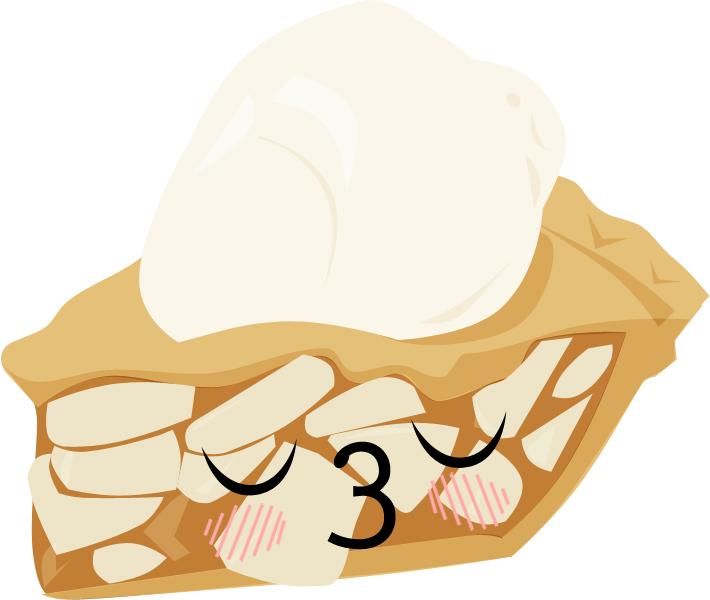 Kawaii Apple Pie By Lyricalkaleidoscope - Kawaii Apple Pie Png - Free Transparent PNG Clipart Images Download. - Apple Transparent PNG Free Download