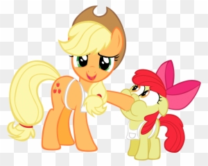 Applebloom And Applejack Vector By Rhubarb-leaf - Apple Bloom And Applejack - Free Transparent PNG Clipart Images Download. - Apple Transparent PNG Free Download