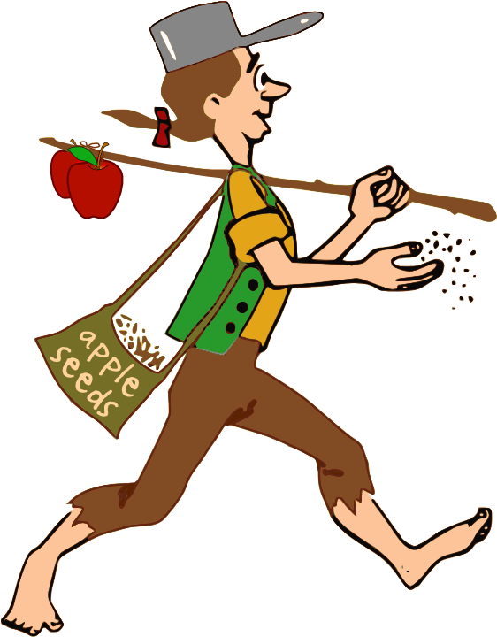 /american History/historic Figures Clip Transparent - Johnny Appleseed Day, Animals, Apple, And Apple Tree - Free Transparent PNG Clipart Images Download. - Apple Transparent PNG Free Download