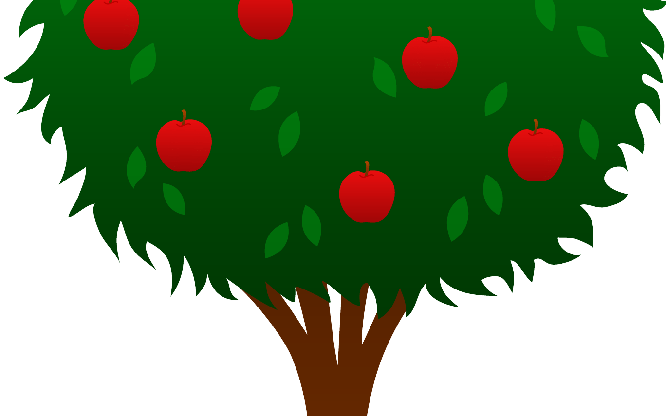 Clip Art Trees Secret Garden Clipart Clip Art Library - Ten Apples On A Tree - Free Transparent PNG Clipart Images Download. - Apple Transparent PNG Free Download