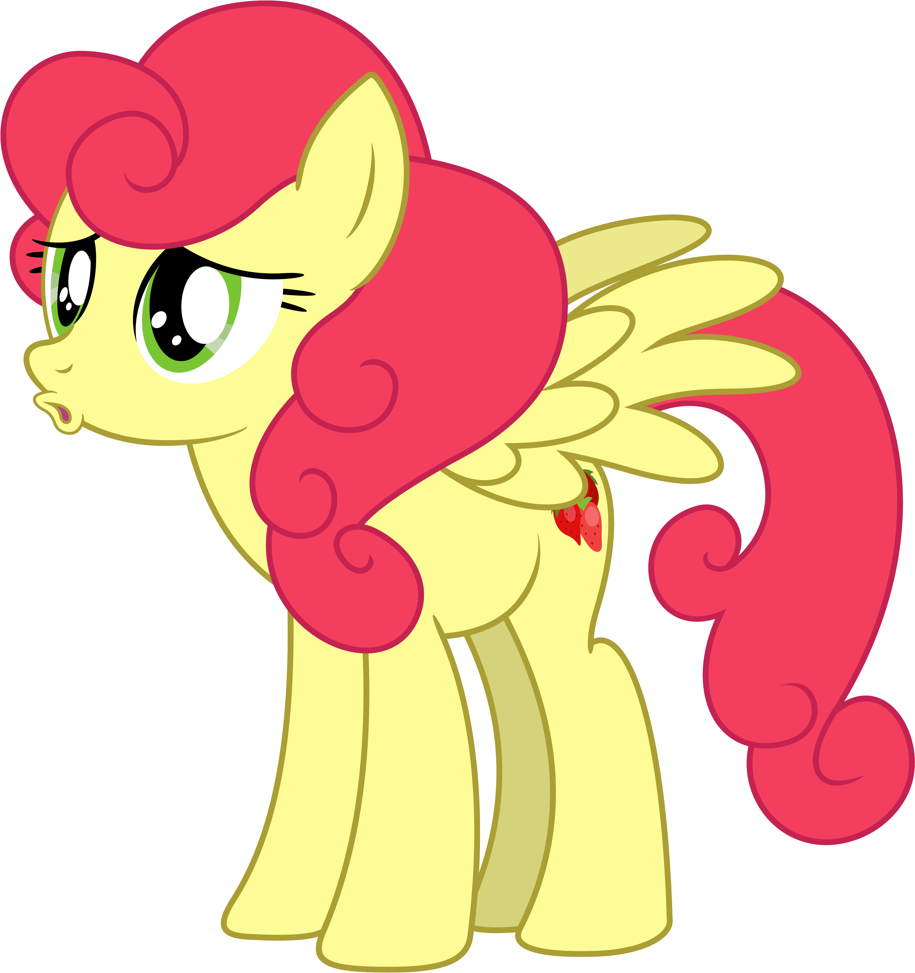 Strawberry Sunrise As Seen In 'honest Apple' By Bluemeganium - My Little Pony Strawberry Sunrise - Free Transparent PNG Clipart Images Download. - Apple Transparent PNG Free Download