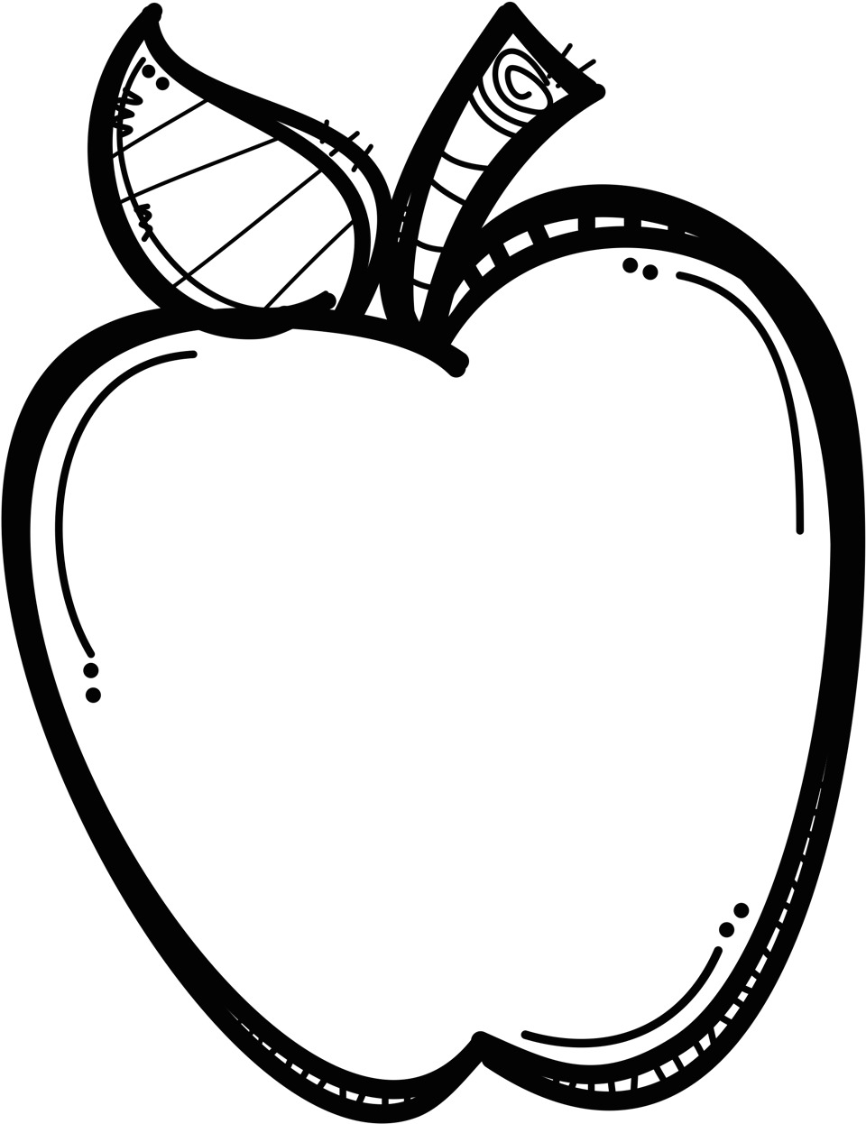 Pin By Wanna Be A Teacher On Drawing - Apple Clipart Black And White - Free Transparent PNG Clipart Images Download. - Apple Transparent PNG Free Download
