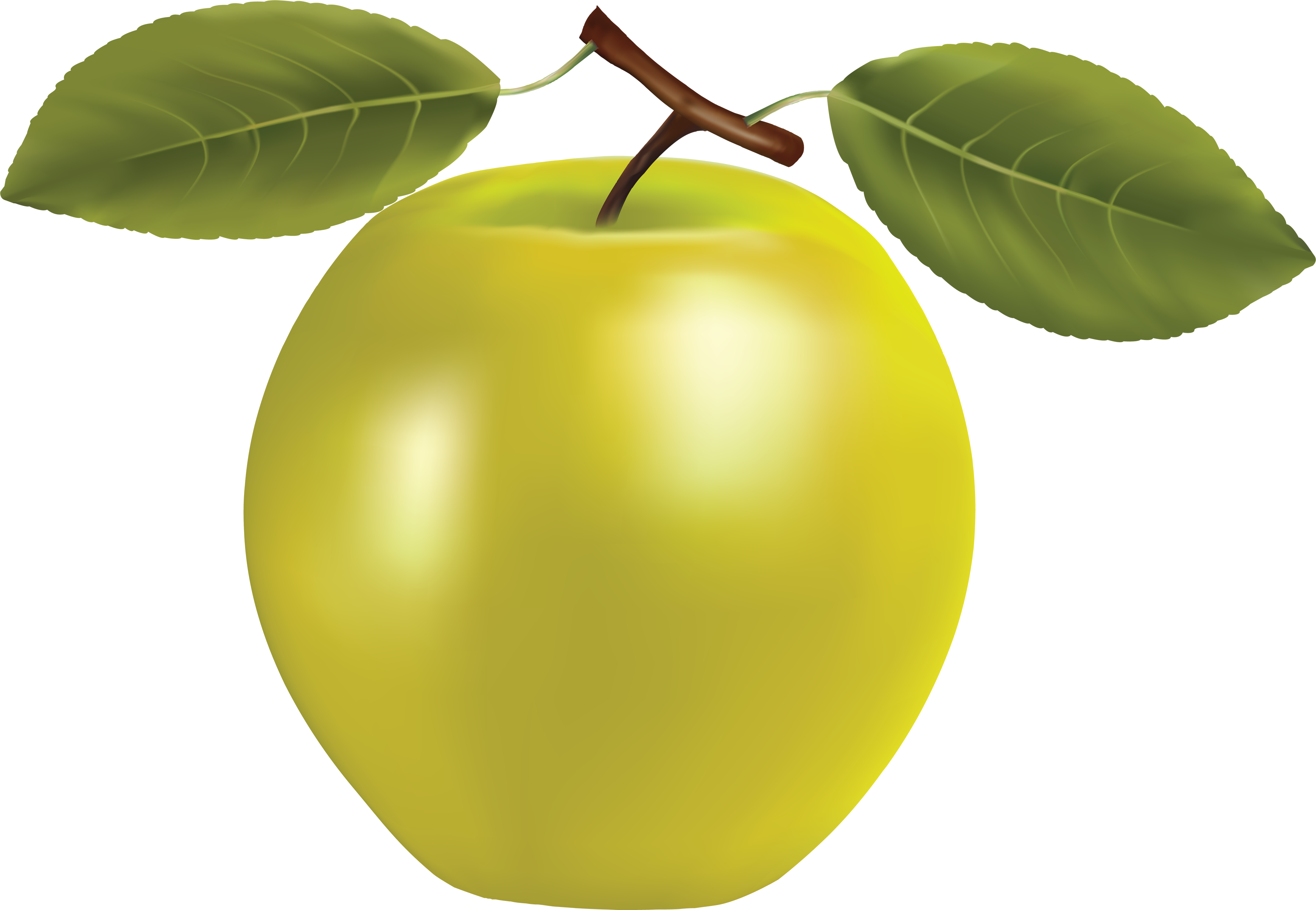 Yellow Apple Clipart Clipart Panda - All Kinds Of Fruits - Free Transparent PNG Clipart Images Download. - Apple Transparent PNG Free Download