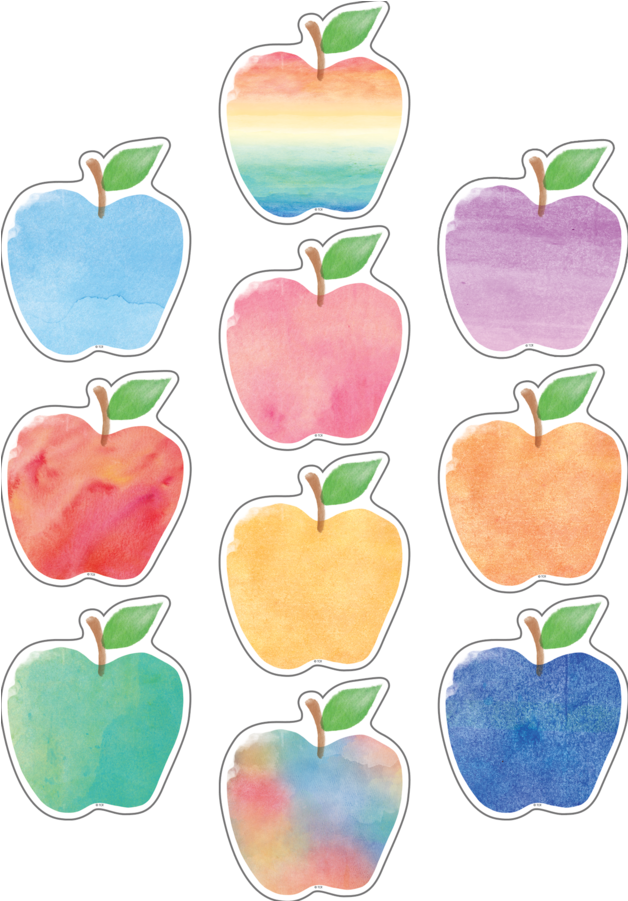 Tcr5611 Watercolor Apples Accents Image - Watercolor Apples Transparent PNG - 900x900 - Free Download on - Apple Transparent PNG Free Download